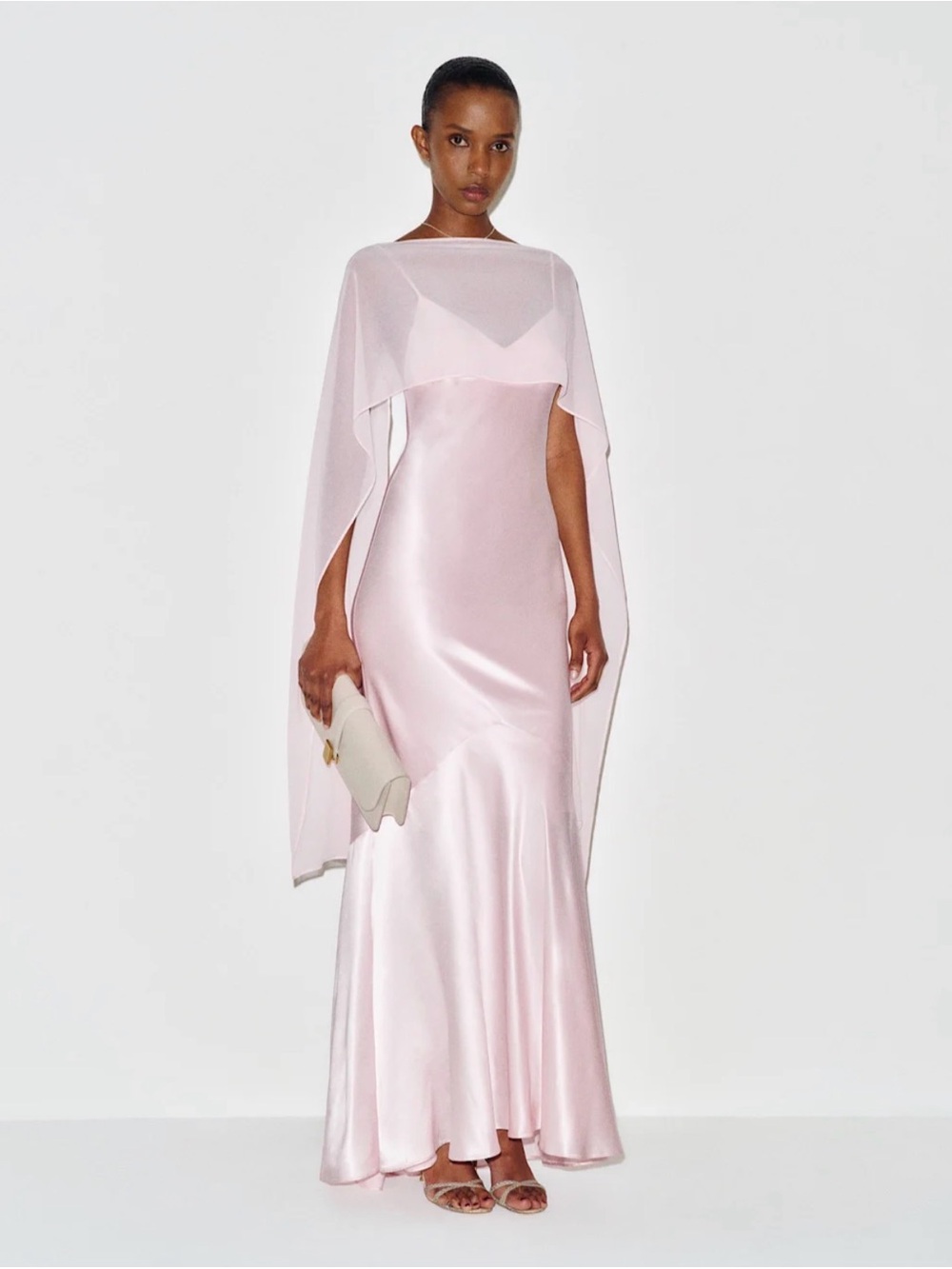 REFORMATION Tiffani Silk Dress in Cherry Blossom 0